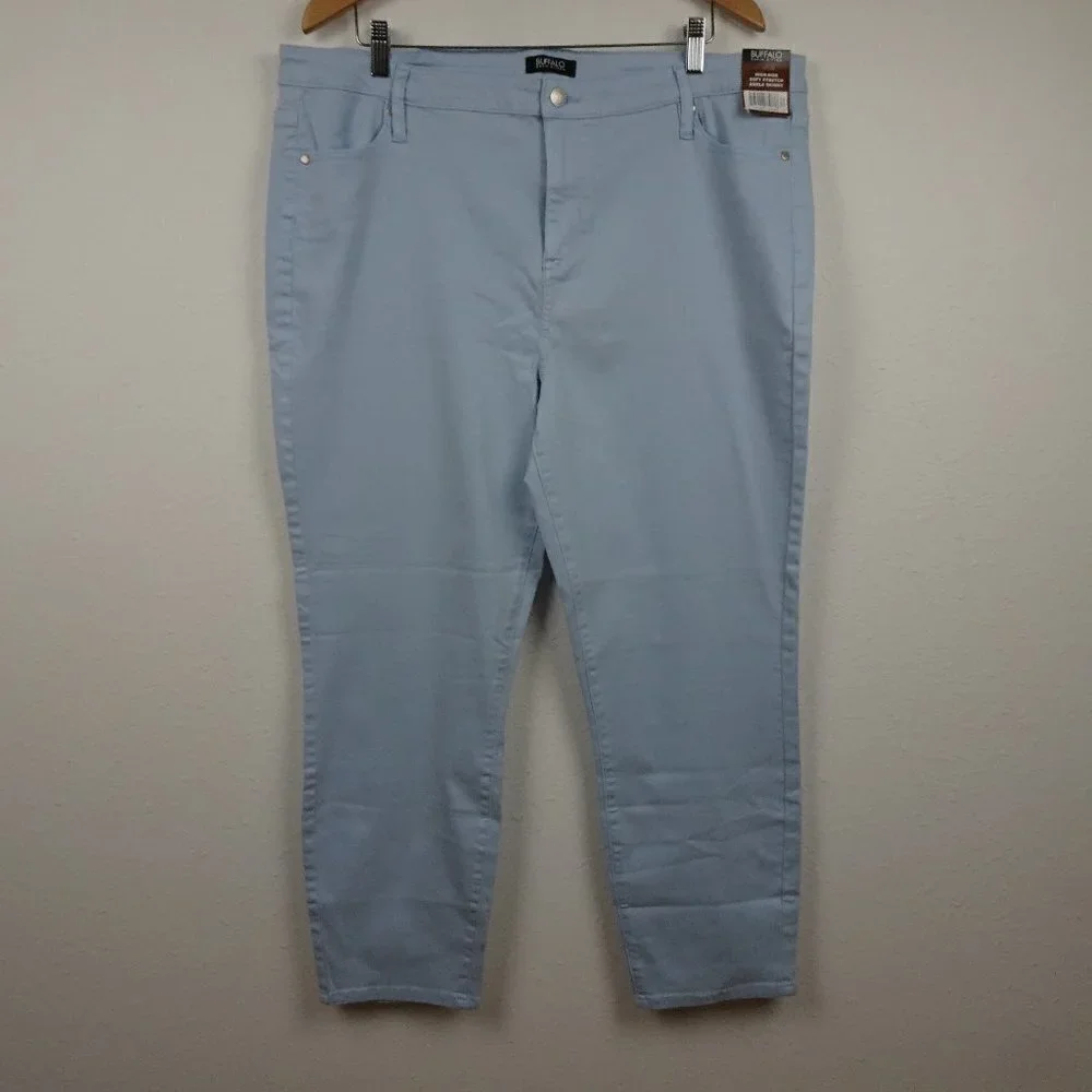 Buffalo David Bitton High Rise Jeans Women's Size 18 Blue Stretch - Picture 1 of 9